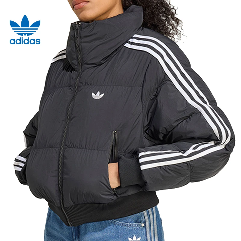 adidas/阿迪达斯【门店同款】三叶女子运动休闲棉服外套JX2970