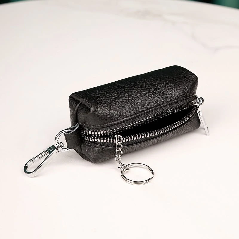 鹿师傅【钥匙包】真皮荔枝纹钥匙包时尚春季必备单品高档百搭