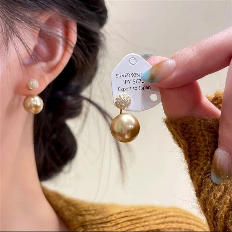 合金耳饰 925银针锆石小众设计感时尚百搭耳环优雅耳饰精致耳钉