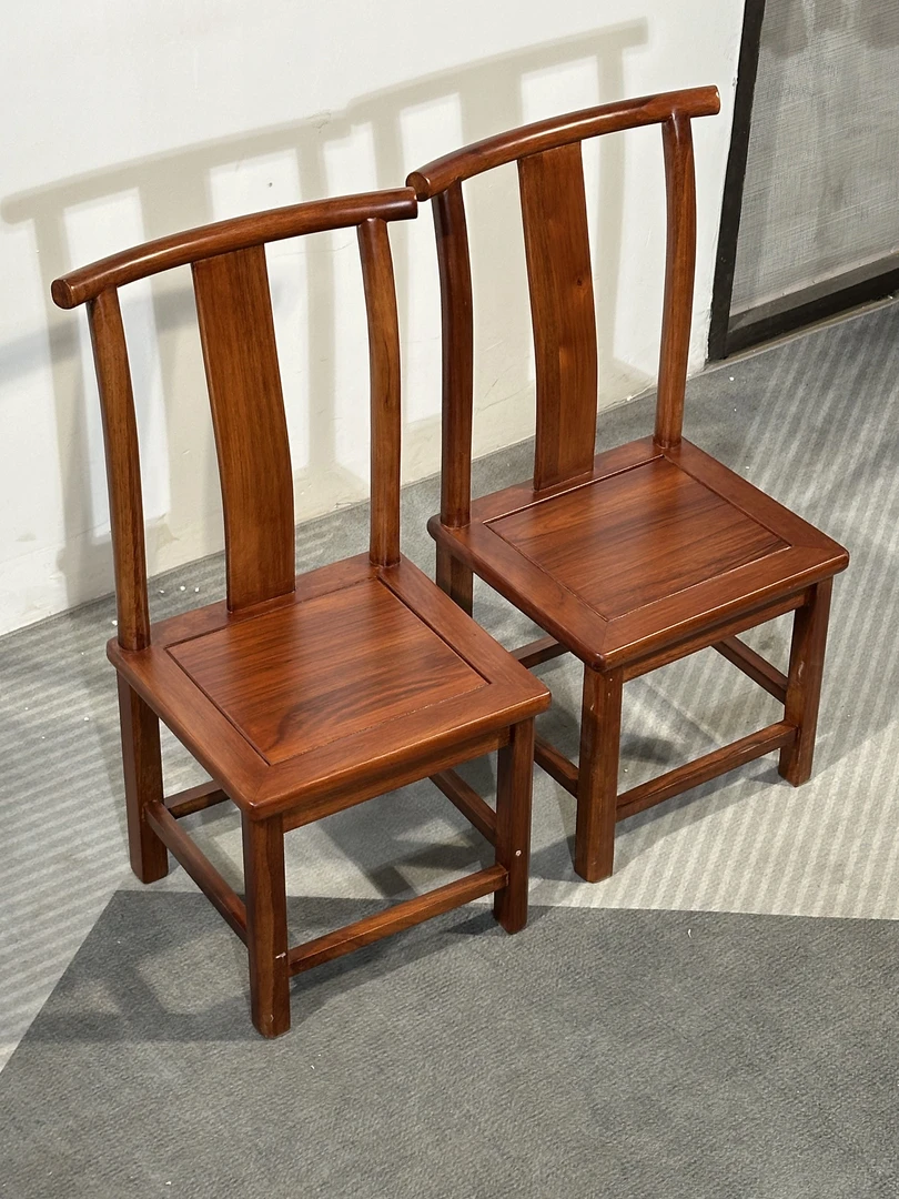 全实木全原木  小靠背椅祥云椅