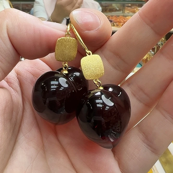 琥珀银S925镶嵌珠宝奇石