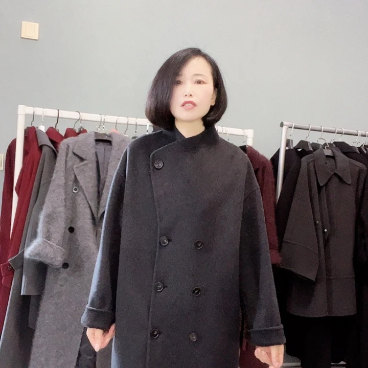 双面大衣炭灰色S码