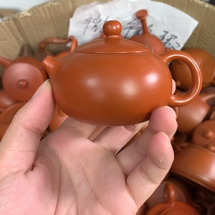 茶壶紫砂原矿朱泥茶具茶壶家用120