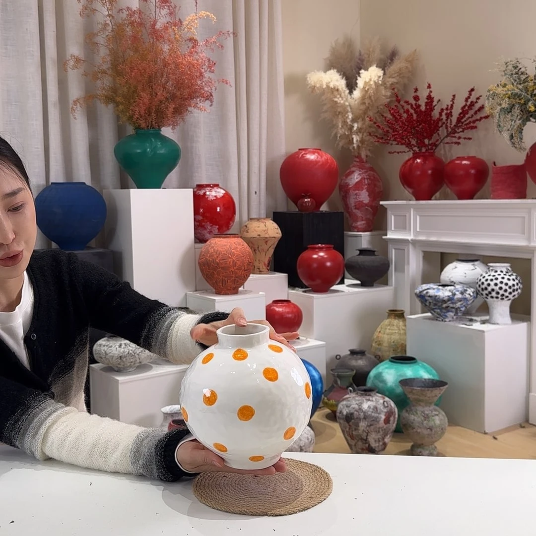 摆件花瓶口6高18闪拍96