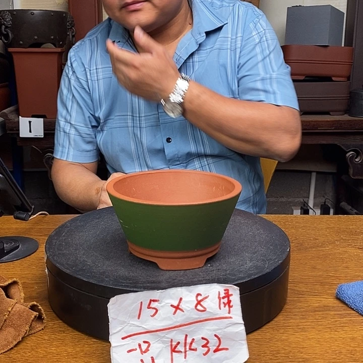 紫砂花盆货号一只KK32