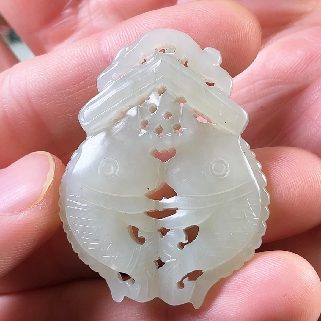 和田玉（糖玉）颈饰未镶嵌