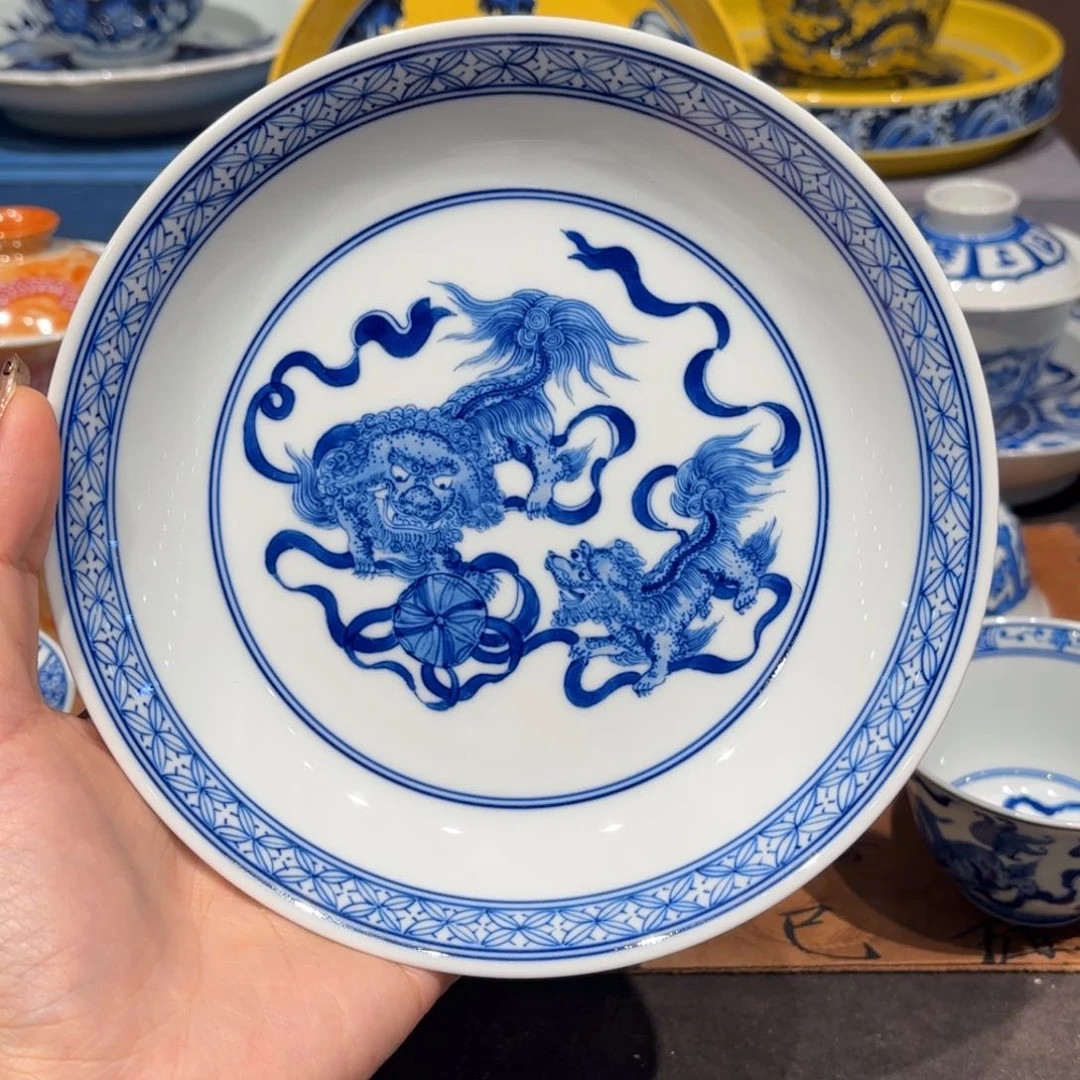 瓷片手工手绘陶瓷茶具