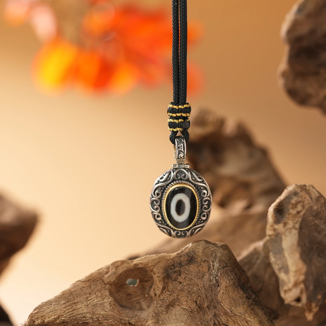 壹加小青|银镶一眼玛瑙吊坠多样性发一0326Y