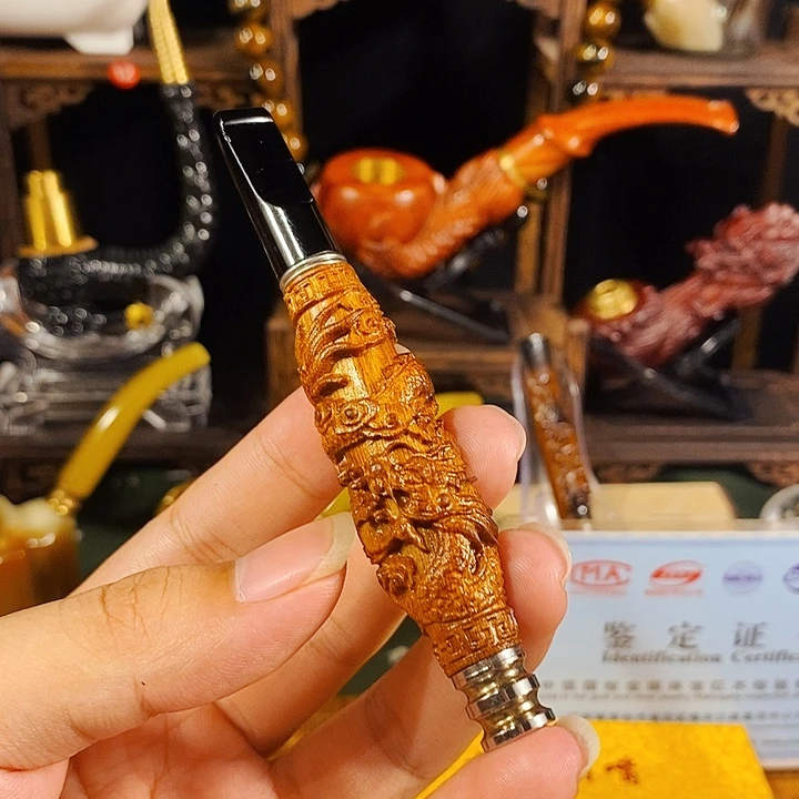 高端定制牛角手工斗