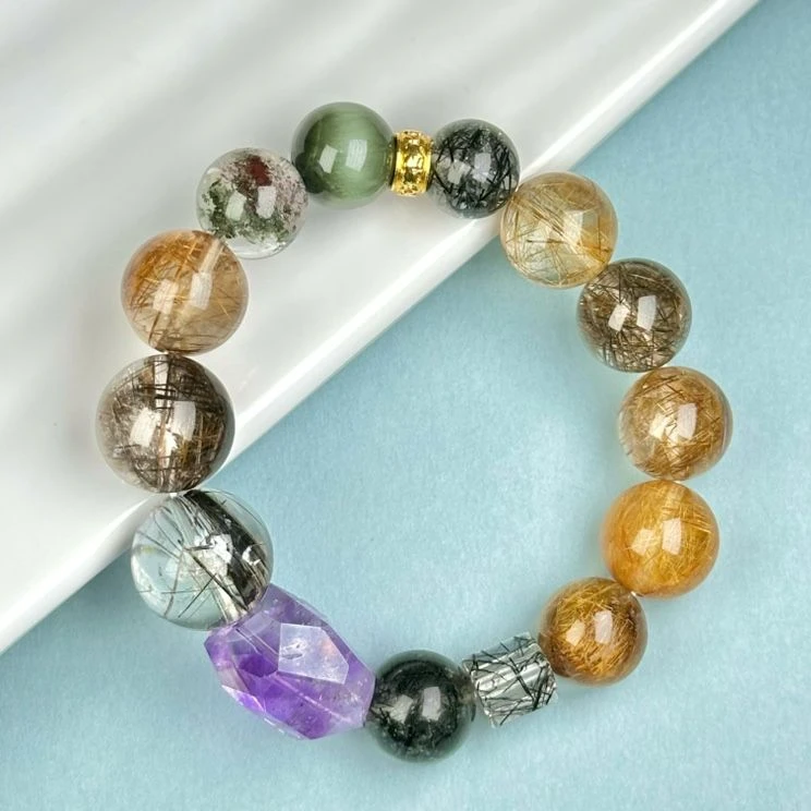 发力无边系列紫超七手链（多样性发一）