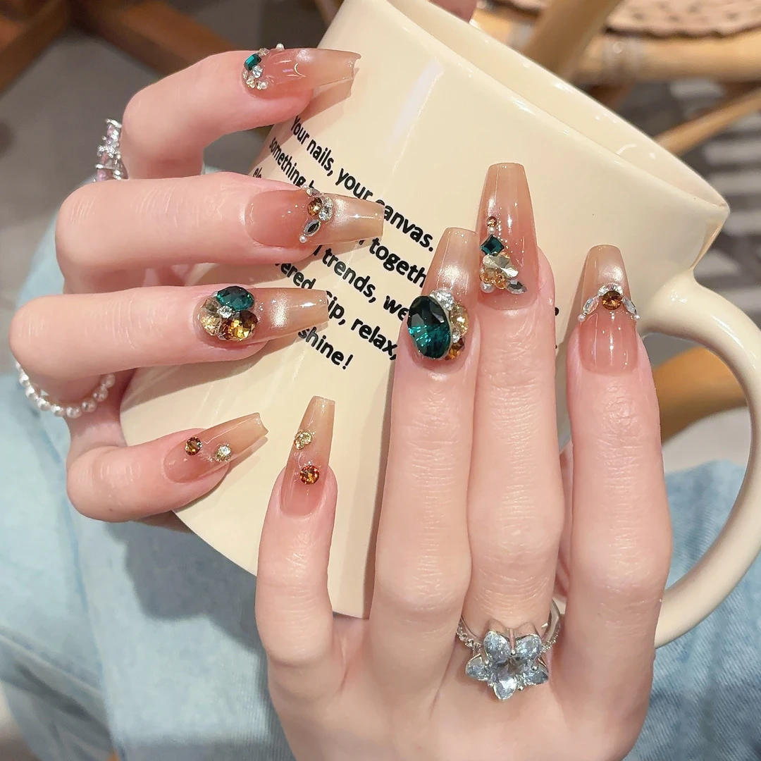 郭小双穿戴甲【罗浮梦】全华版手工穿戴甲10片盒装-H31313