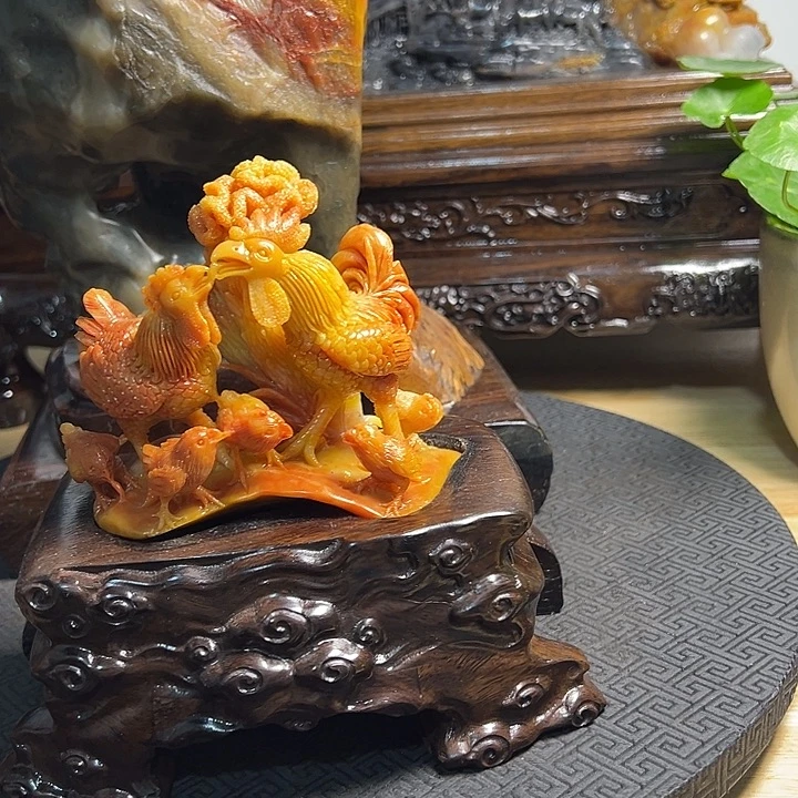 寿山石大吉大利摆件