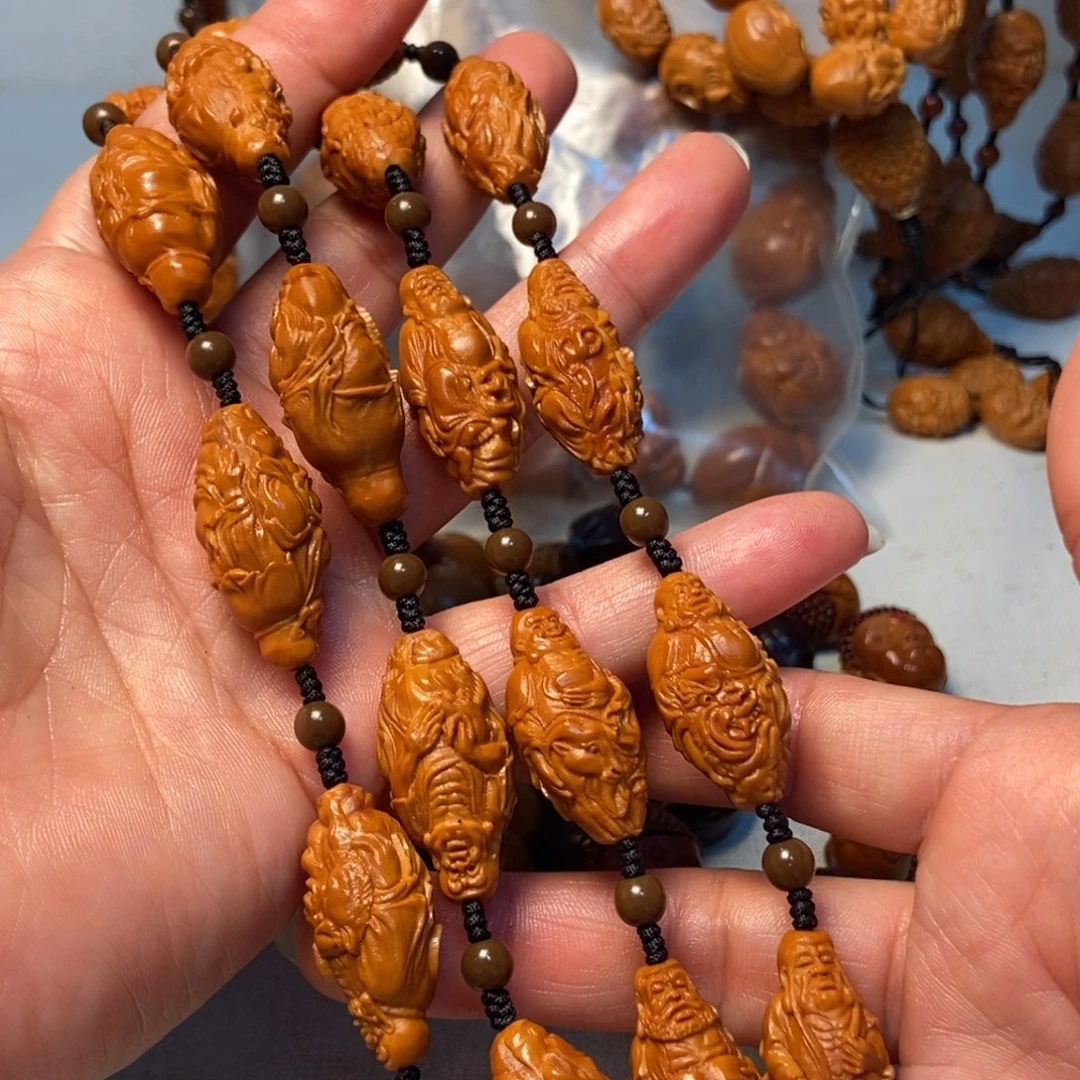 橄榄核手串/手链柳叶骑兽十八罗汉脖挂1415