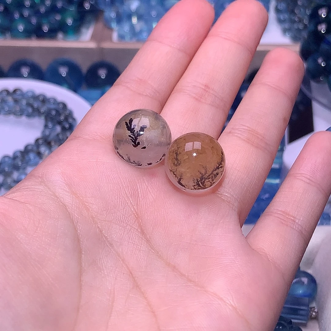 未镶嵌手串海蓝宝石小树胶花15mm+【130元一颗】拍2件