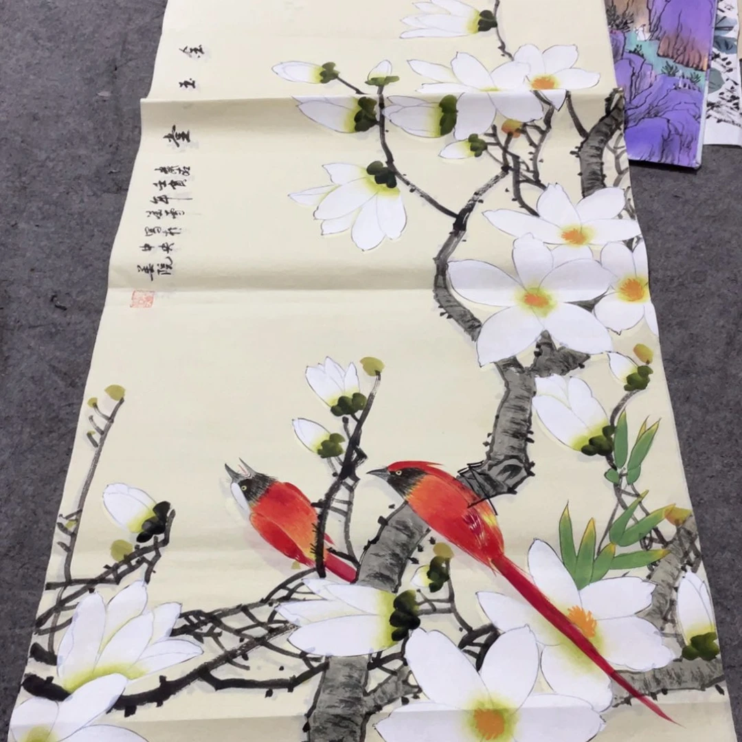 国画国画作品画心一张