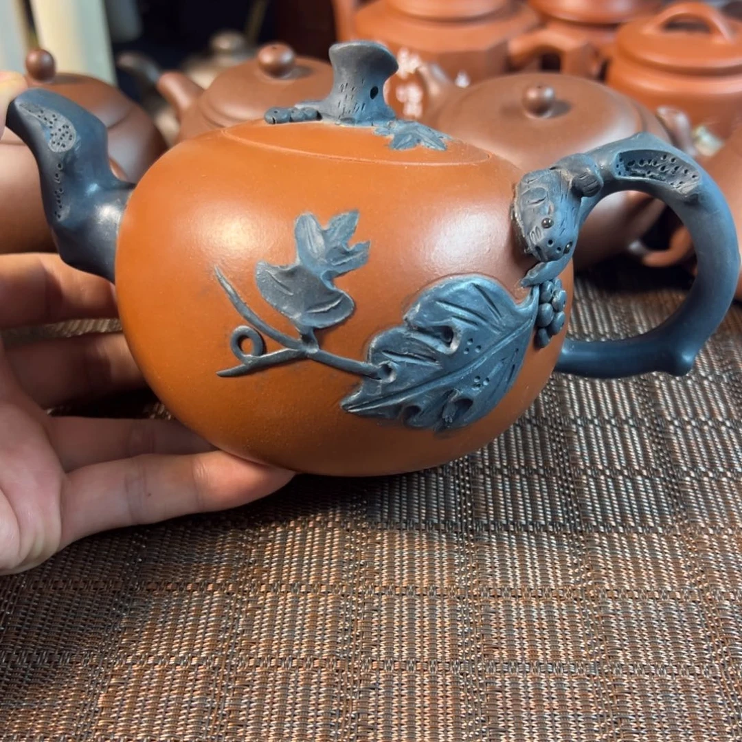 紫砂茶壶宜兴原矿紫砂壶450毫升容量