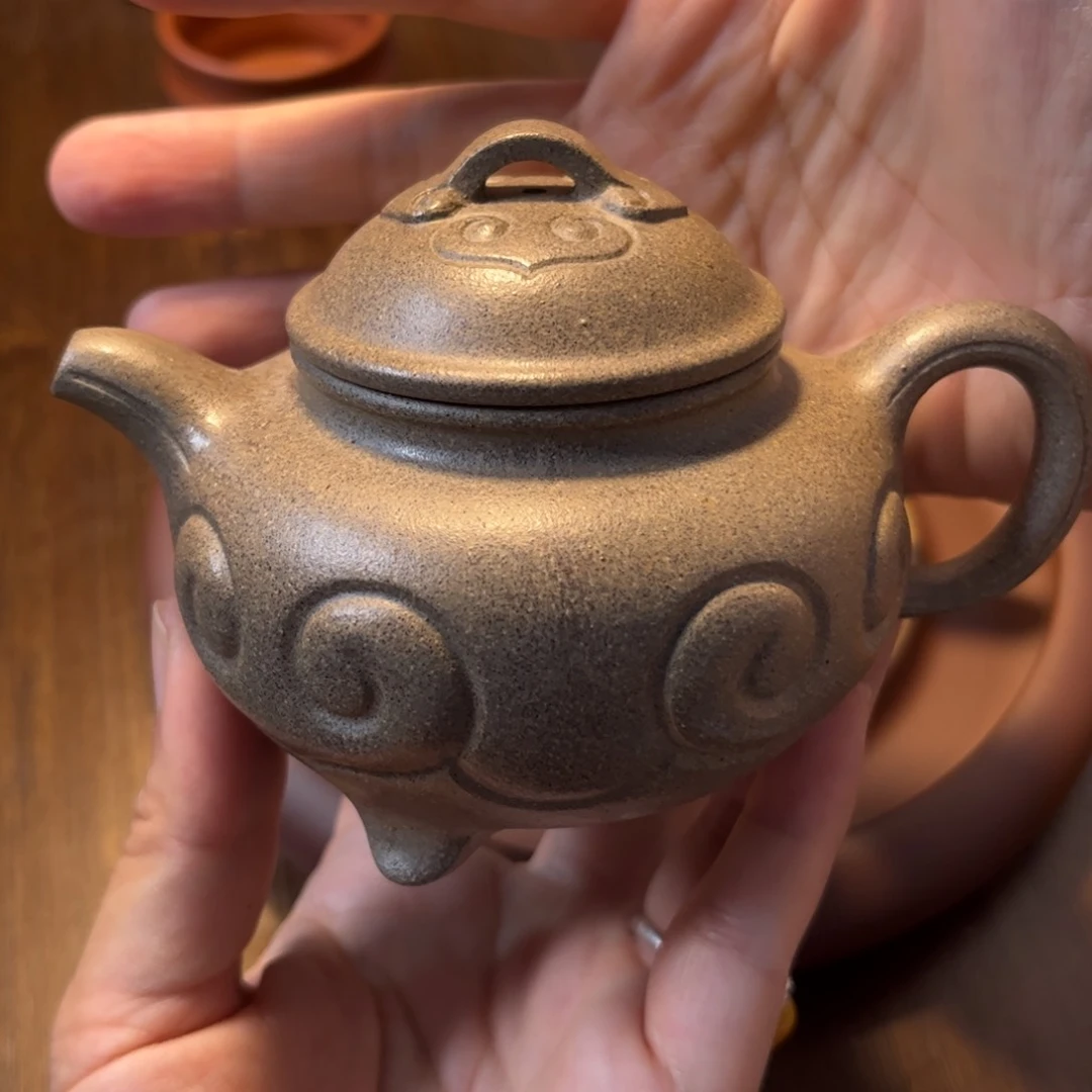 透***墙茶壶紫砂宜兴紫砂壶半手工制作