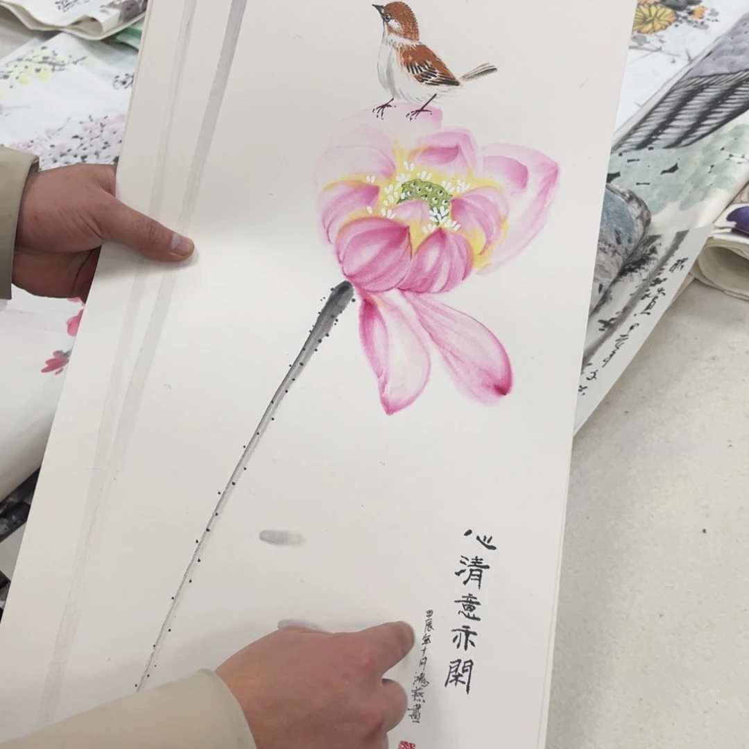 国画手绘画作品和绘画