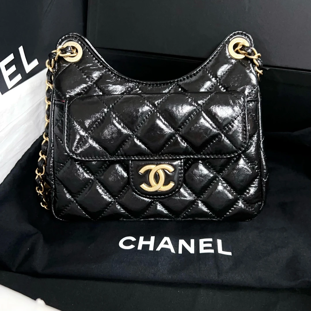 99新 Chanel/香奈儿 天猫精灵 黑金小号 芯片款 4TX3