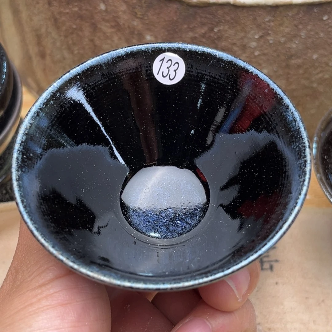 茶盏义兴龙窑坚持真柴烧微瑕