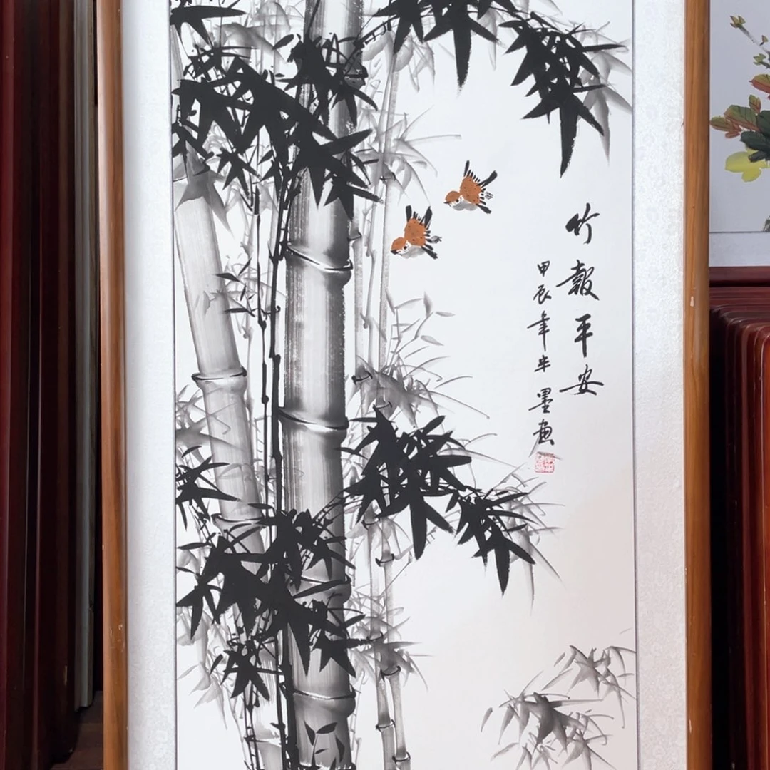 国画带框尺寸63*123厘米