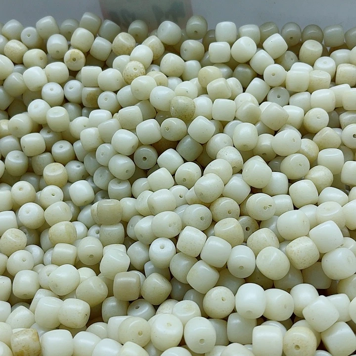 白玉菩提手串瑕疵11-10白玉直切120颗