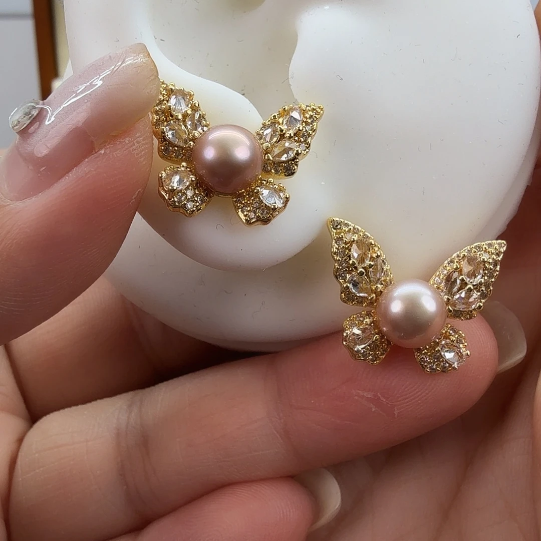 耳饰未镶嵌淡水珍珠