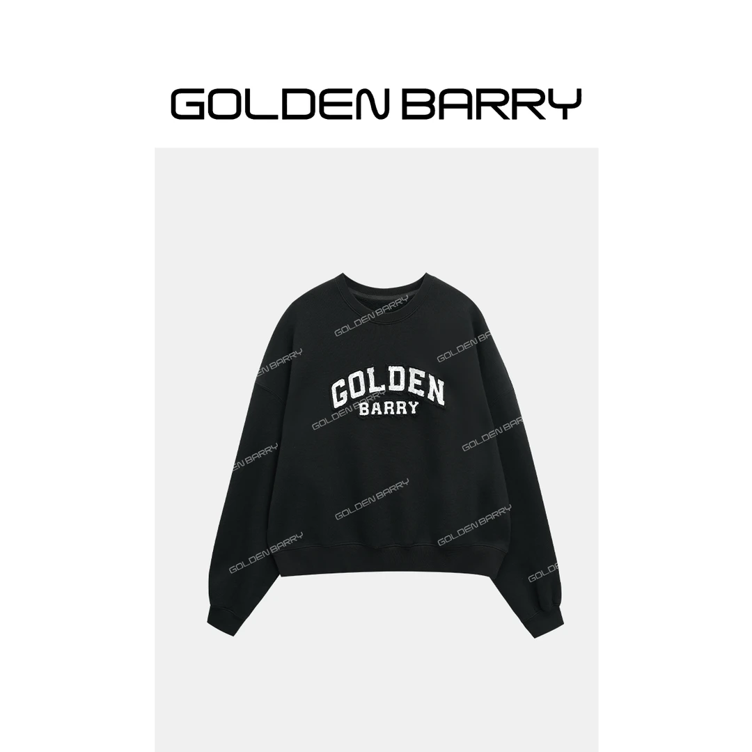 GOLDENBARRY|260199蕾丝拼贴卫衣休闲宽松美式