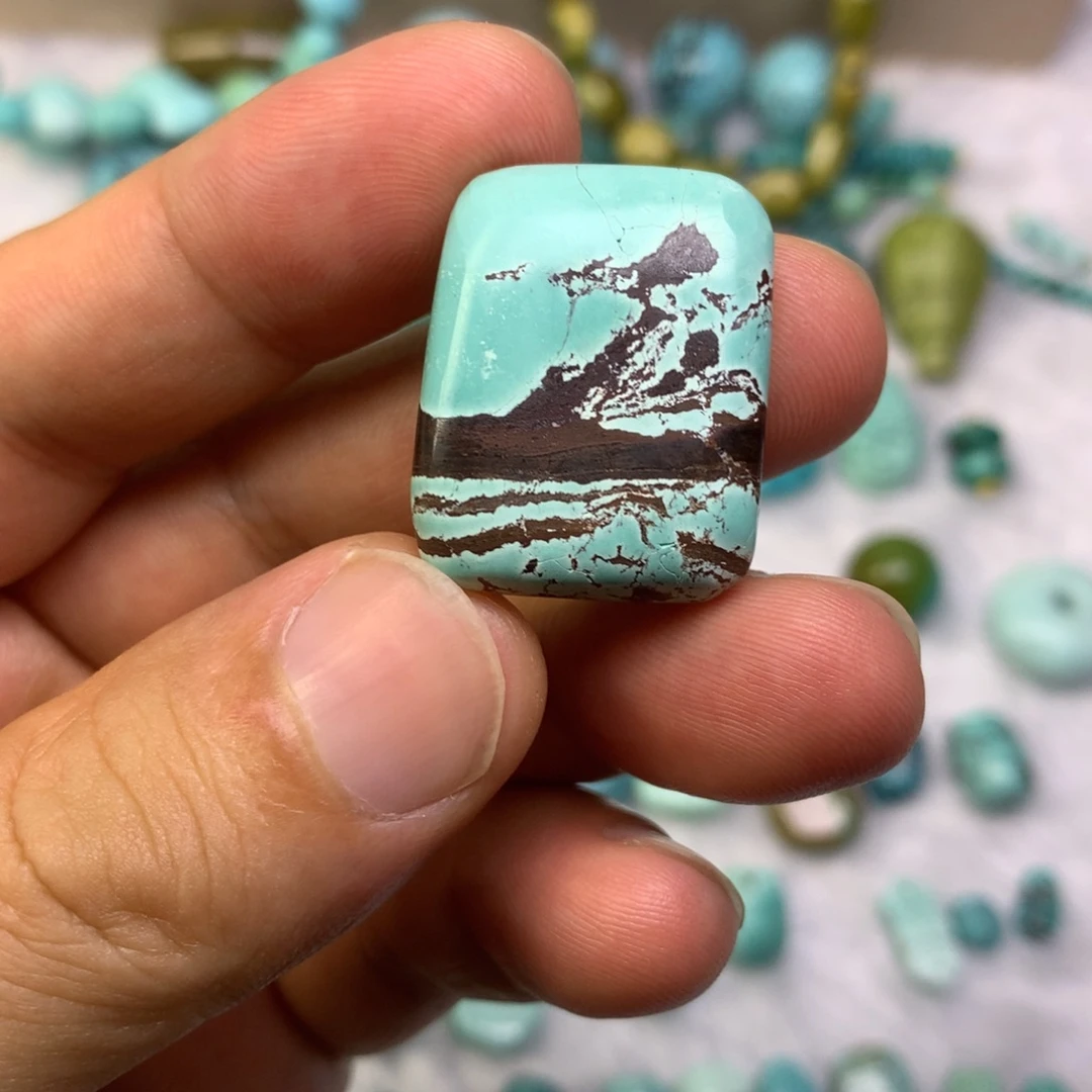 巴***霸未镶嵌千里江山牌子