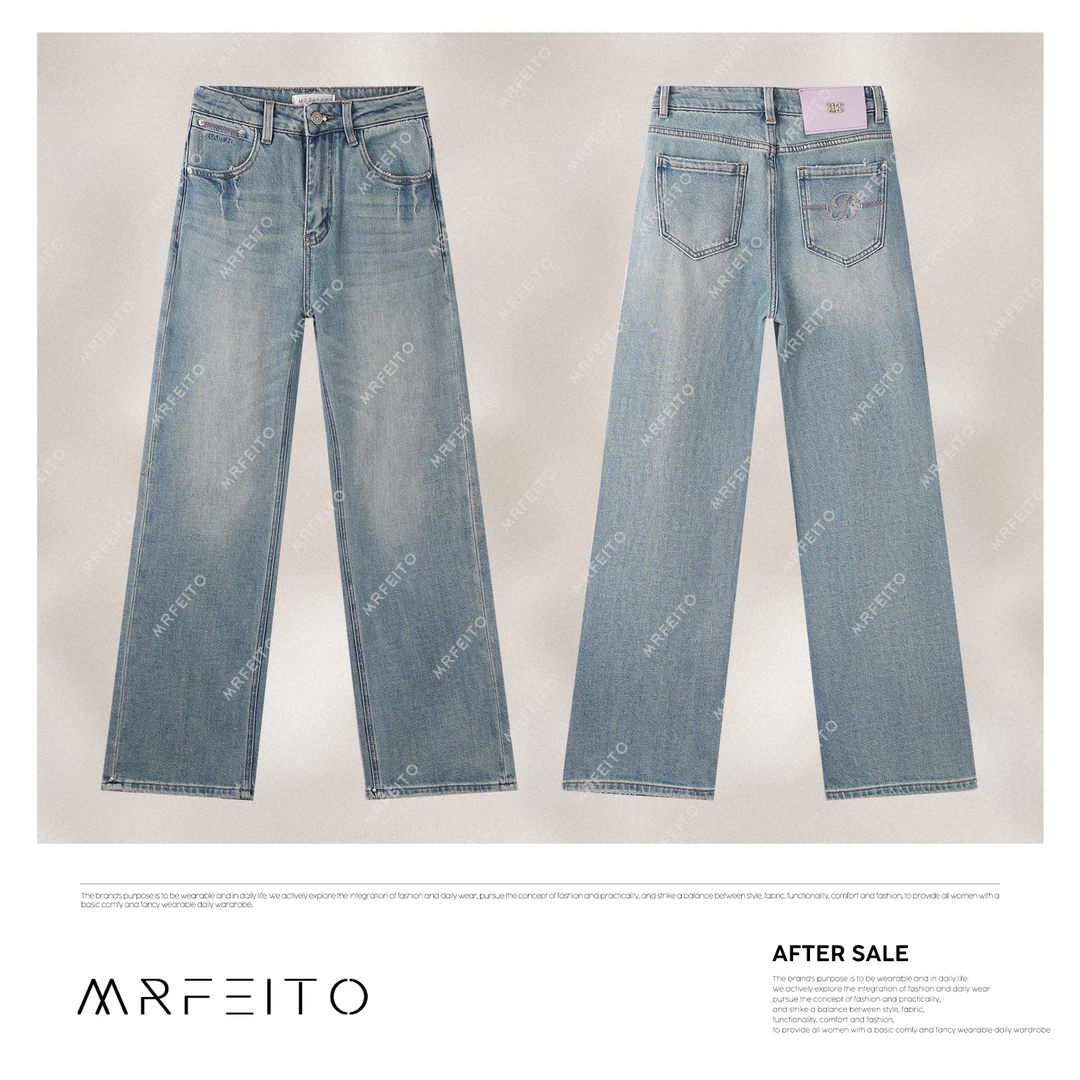 【云卷云舒】2025新款百搭显瘦直筒休闲牛仔裤H789K02C30781