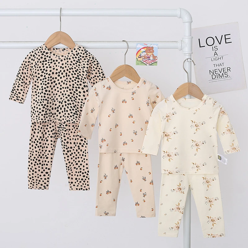 婴童套装新款男女宝宝家居服上衣+裤子两件套棉质舒适套装CHC1006