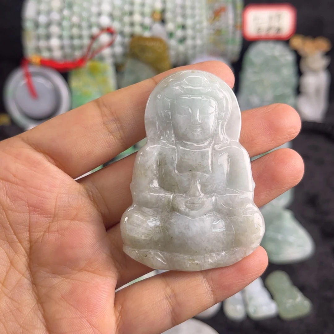 翡翠未镶嵌吊坠(不含链)瑕疵