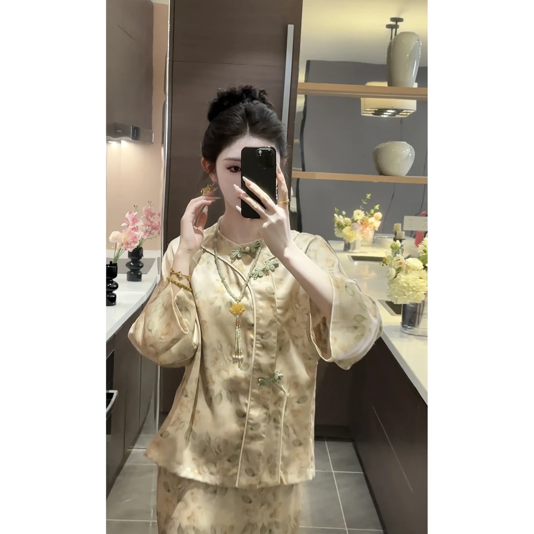 【周粥】【富察千金】上衣加裙子套装预JJC4TZ1494