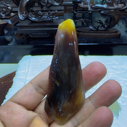 硅化玉挂件未镶嵌