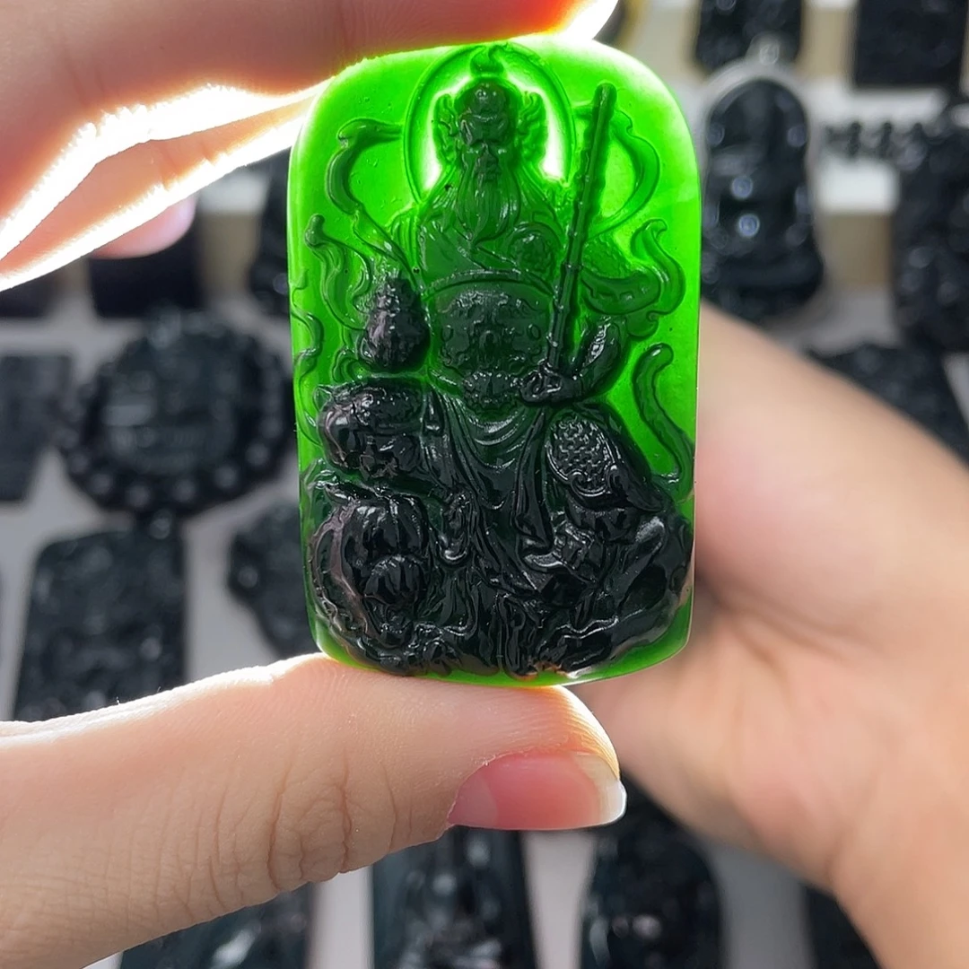 蛇纹石玉未镶嵌吊坠