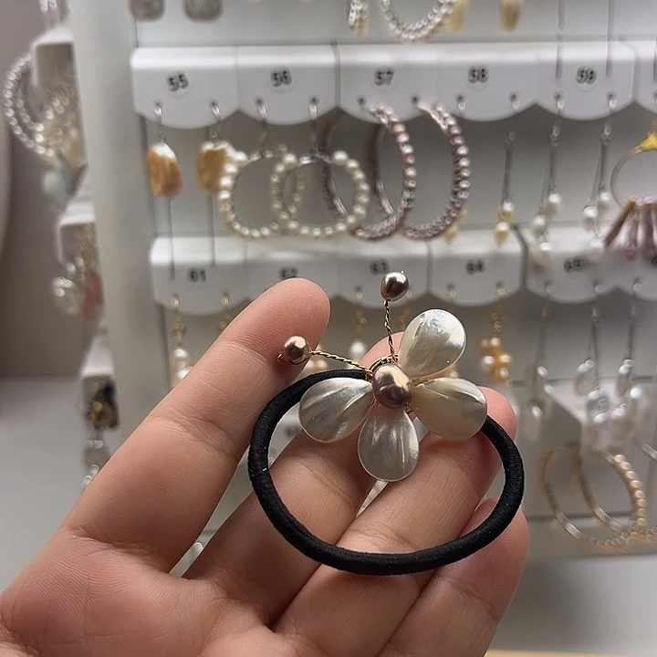 淡水珍珠发饰未镶嵌