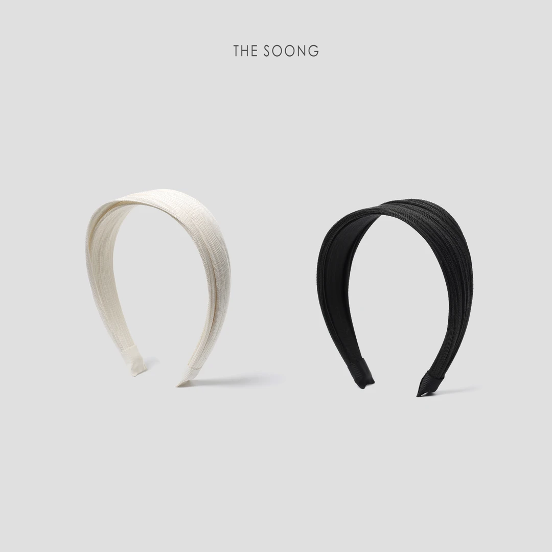 THESOONG|经典天然金丝草手工编织百搭层次感发箍HWZB7337短外套