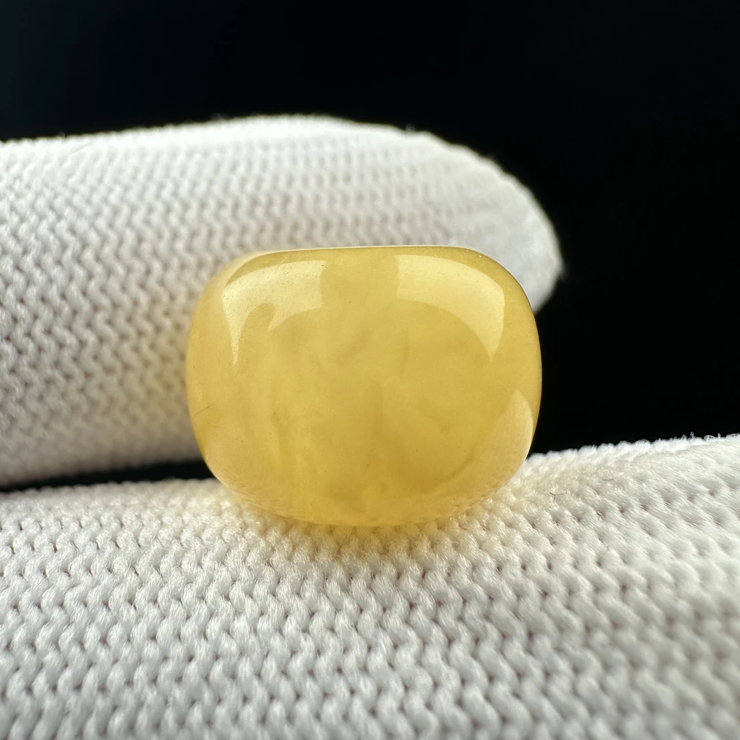 B9338天然原矿蜜蜡 【微瑕】墩子14.4*10.2mm 支持复检 假一罚十
