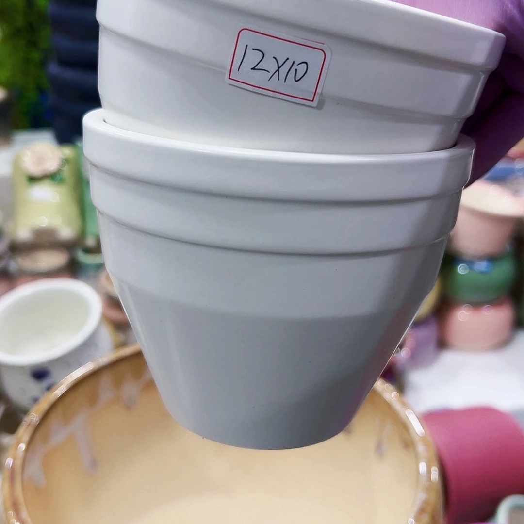 有孔外贸尾单陶瓷花盆凑单10米包邮