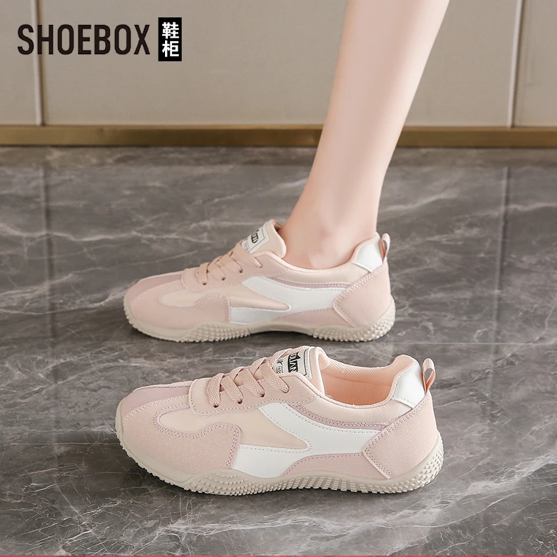 SHOEBOX鞋柜踩屎感德训鞋女2025秋季新款百搭轻便舒适阿甘鞋女