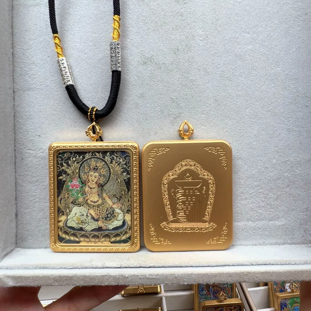 吊坠炙**冰铜单面普贤绳子新款