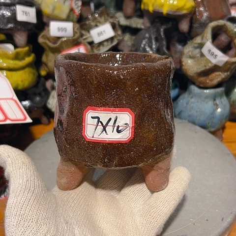 粗陶花盆手工花盆制作