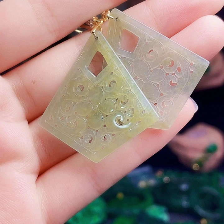 翡翠银S925镶嵌颈饰多样性