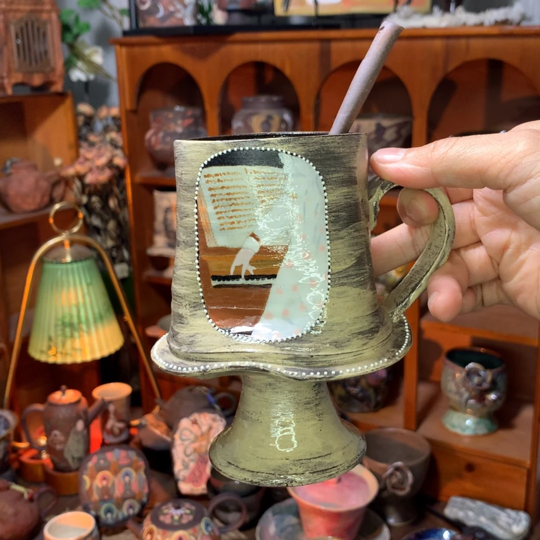 陶L***u一杯歡喜浪漫器物