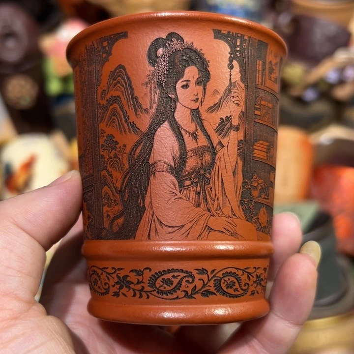 紫砂茶杯宜兴紫砂主人杯