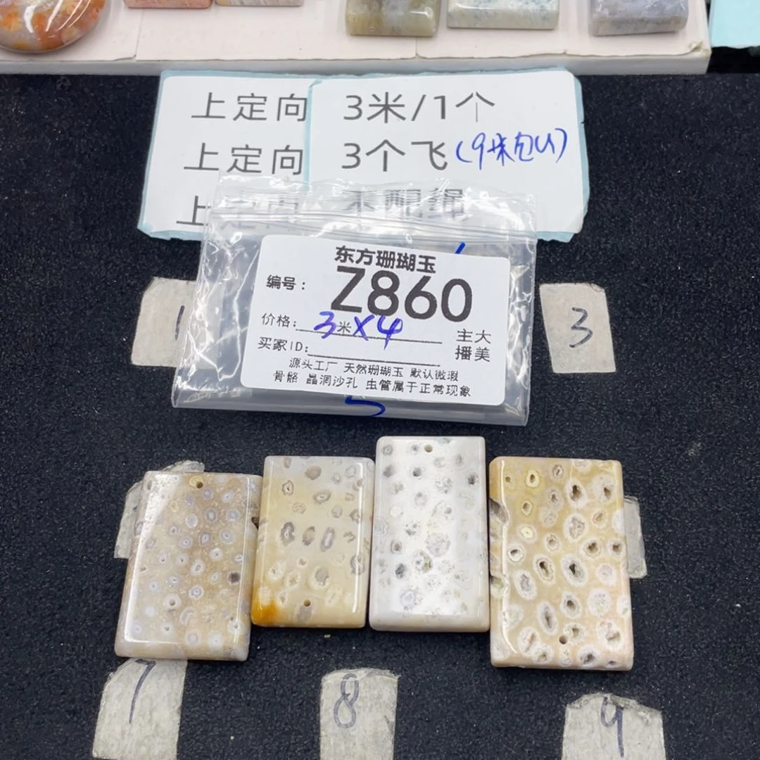 硅化珊瑚（珊瑚玉）未镶嵌颈饰大*子