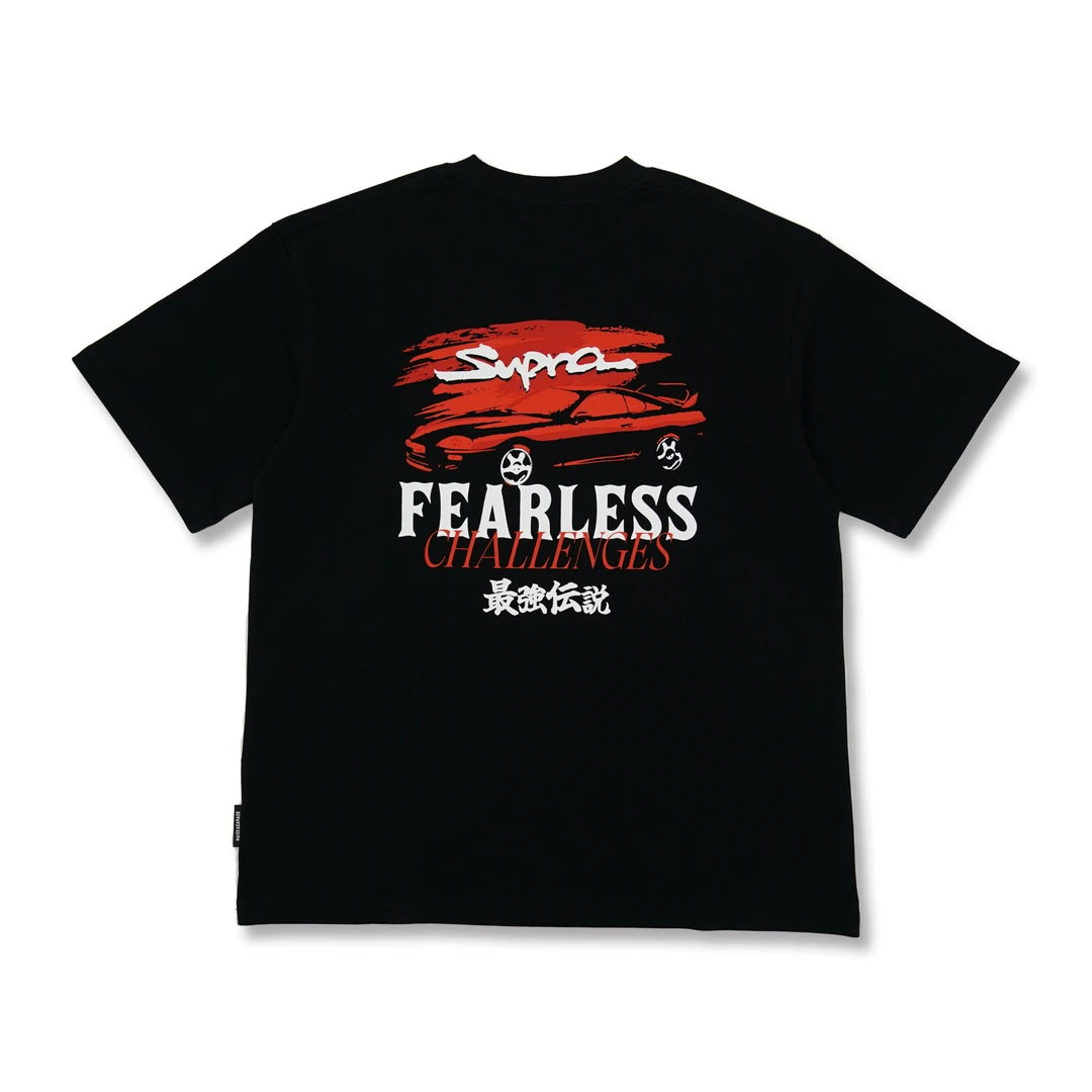 Naiska 最强传说 速霸A80  260g夏季JDM风格汽车文化短袖T恤 黑色