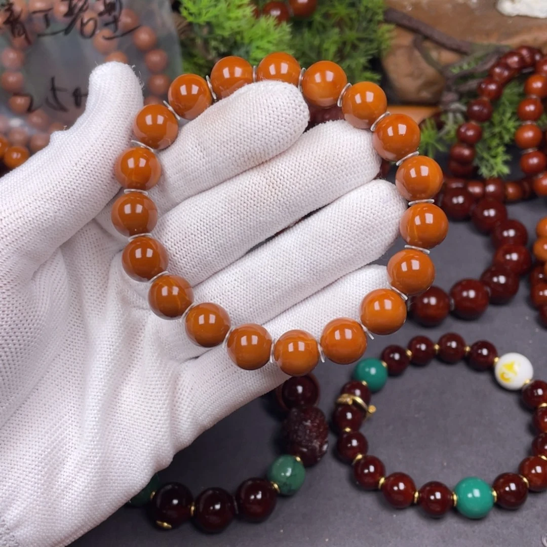 橄榄核手串E****！1.15精品1.0小孔小红核