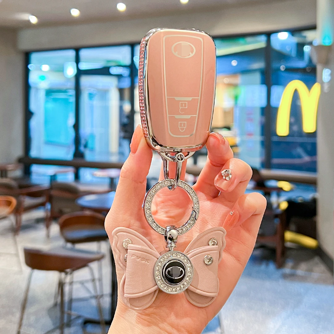 适用丰田凯美瑞卡罗拉钥匙套雷凌亚洲龙荣放rav4汉兰达霸道壳包扣