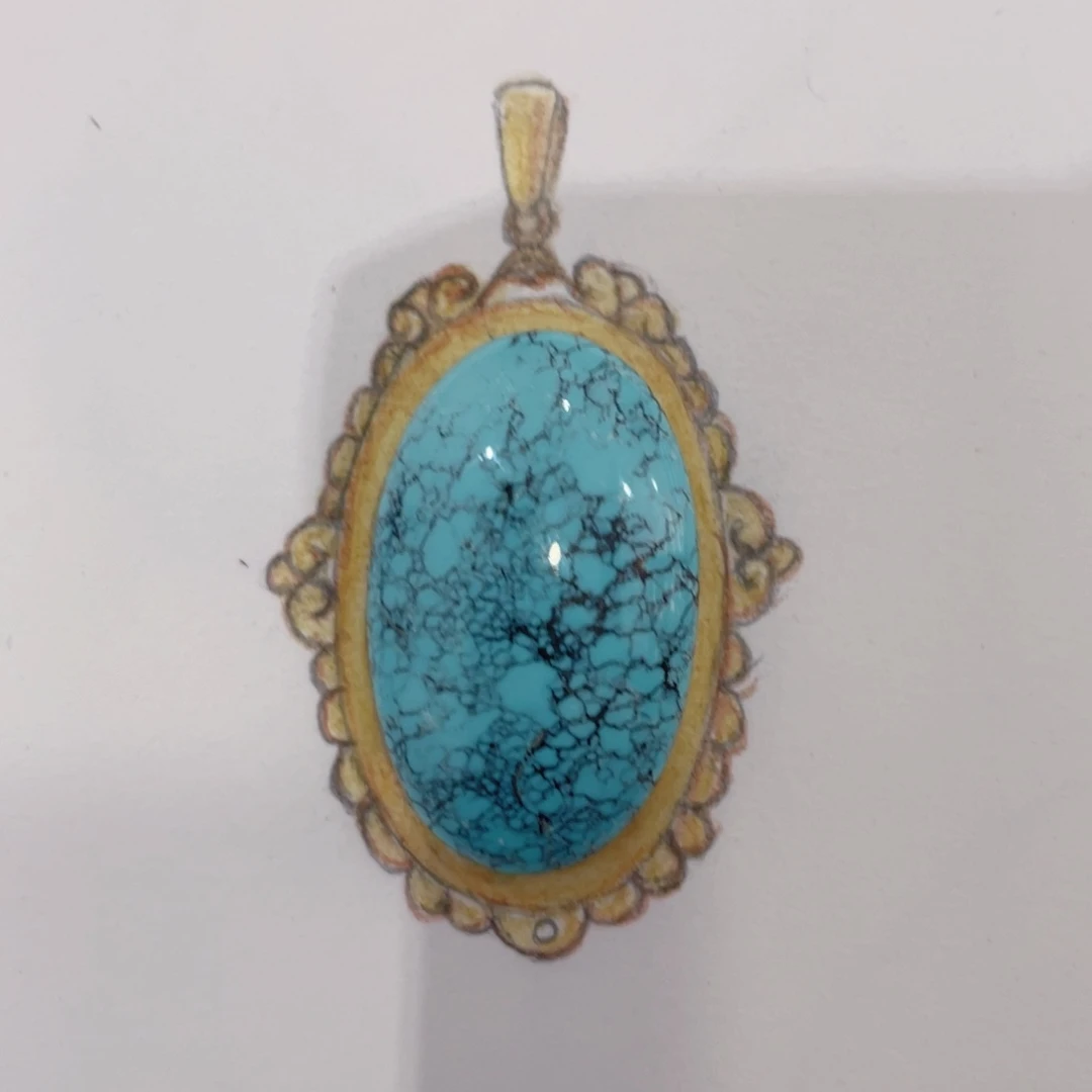 绿松石未镶嵌珠宝半成品